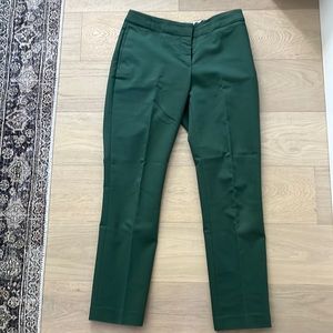 H&M green cropped dress pant
